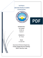 Lab Project Engineering Drawing & Graphics Second Semester: Submitted by