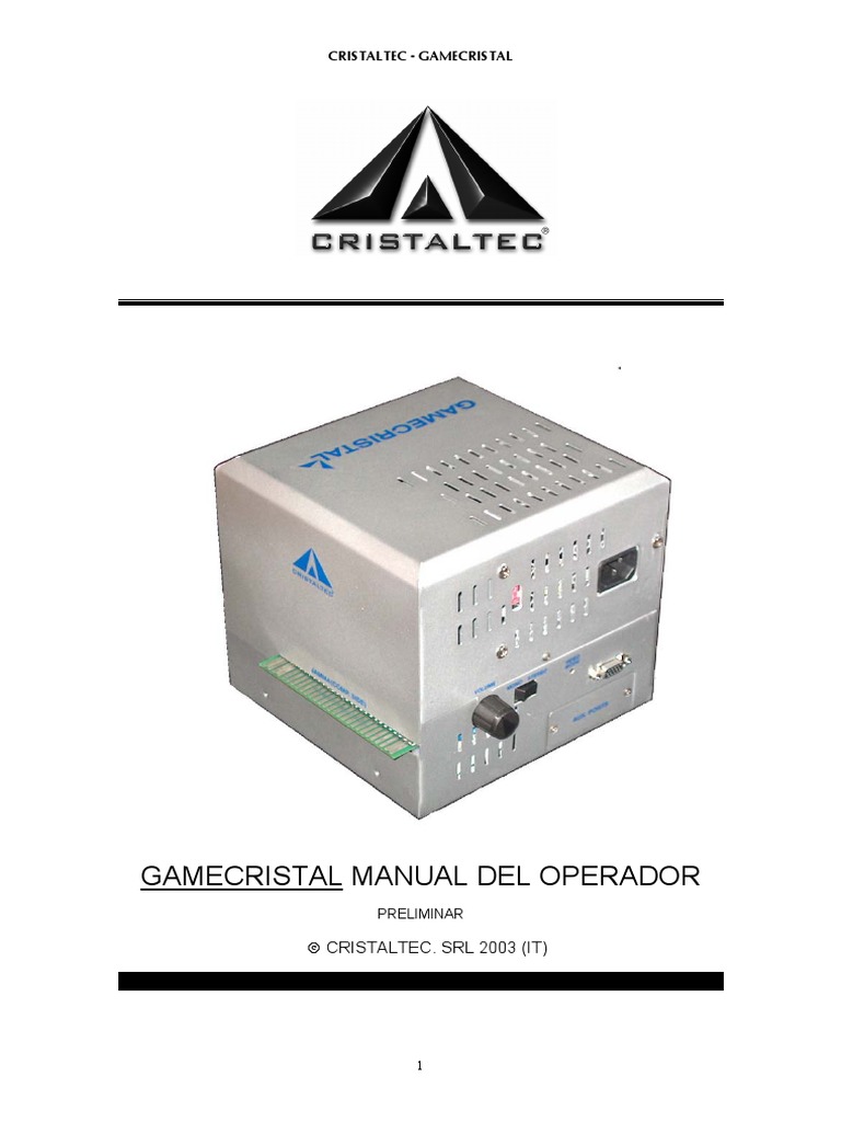 Gamecristal Cristaltec Manual Es | PDF | USB | Hardware de la computadora