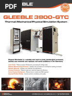 Gleeble 3800-Gtc: Thermal-Mechanical Physical Simulation System