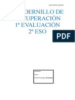 Cuadernillo de Recuperación 1 Evaluación 2º ESO: Geografía e Historia Jorge Sánchez Izquierdo