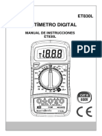 ET830L MULTÍMETRO DIGITAL MANUAL DE INSTRUCCIONES ET830L.pdf