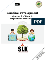 Personal Development: Quarter 2 - Week 2: Responsible Relationship