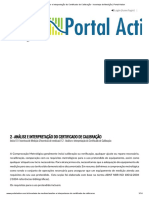 2 - Análise e Interpretação Do Certificado de Calibração - Incerteza de Medição - Portal Action