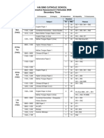 2020 SA 2 Sec 3 Examination Schedule - Final