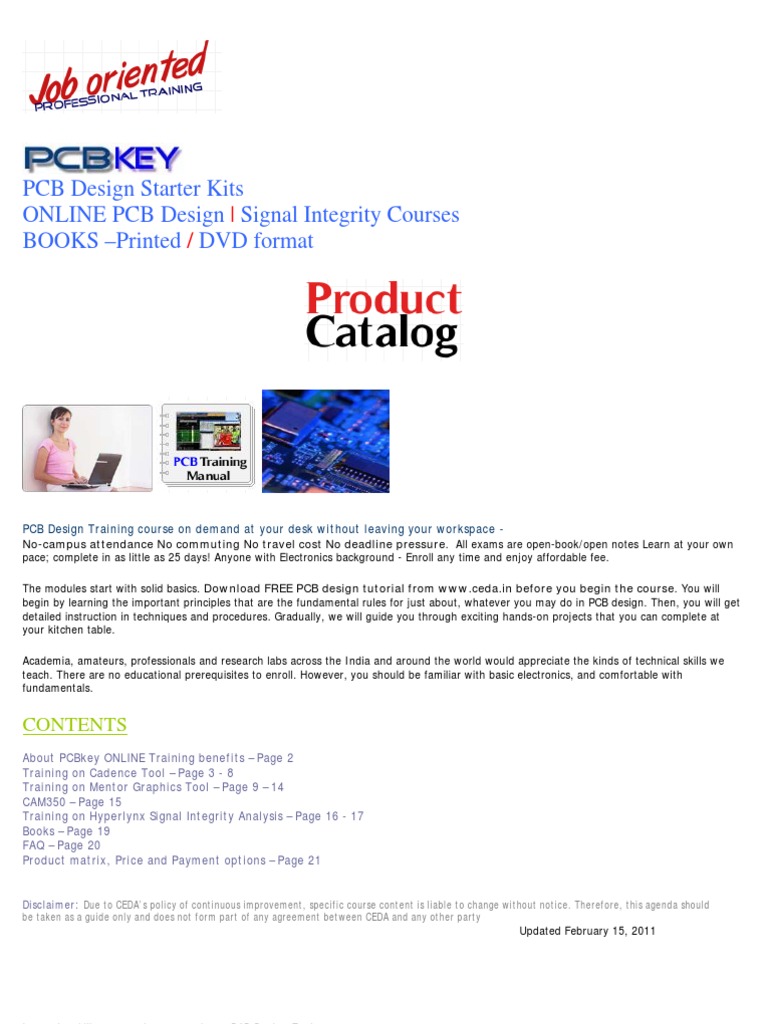 Training Course Catalogs | Simulation | Printed Circuit Board