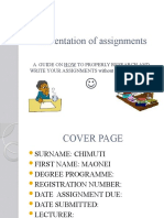 Presentation of Assignments: A Guide On How To Properly Research and WRITE YOUR ASSIGNMENTS Without Getting in Trouble!