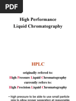 Isocratic Gradient HPLC