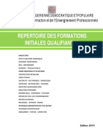 Répertoire Des Formations Qualifiantes 2019 en LF