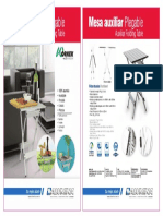 Catálogo Mesa Auxiliar Plegable - ALUMINA