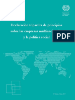Declaración Tripartita de Principios Sobre Las Empresas Multinacionales y La Política Social OIT 01032017