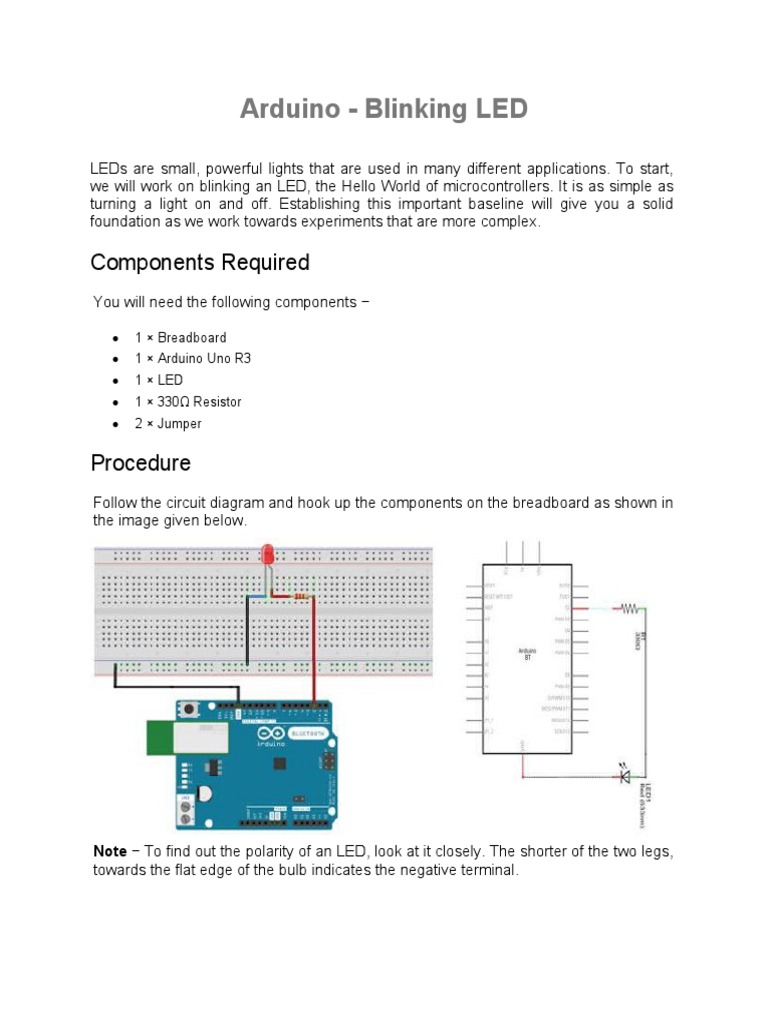 Blinking the Basics: An Introduction to Arduino Programming Through a ...
