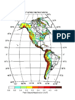 Peak Ground Acceleration _ Mapa Sísmico América