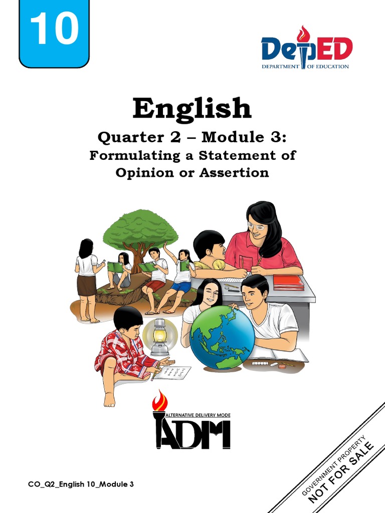 english10 q2 mod3 formulatingastatmentofopinionorassertion v4 pdf opinion social media