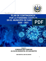 Plan de Contingencia Por La Pandemia Covid-19 en El Municipio de San Martin 2020 - 2021