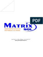 MatrixSQL Propuesta Facturacion Electrónica