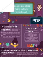 Developing Math Skills in Early Childhood