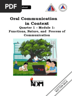 Oralcommunication11 q1 Mod1 Functionsnatureandprocessofcommunication Finalrevisionv4