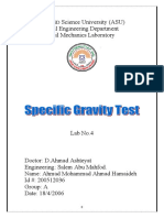 مختبر4 specific gravity test