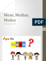 Mean, Median, Modus