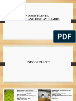 Indoor Plants, Signage and Display Board