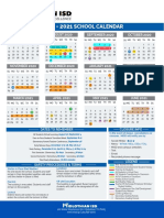 School Calendar: September October July August