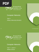 Computer Networks: Topic 3: Wireless Networking Standards