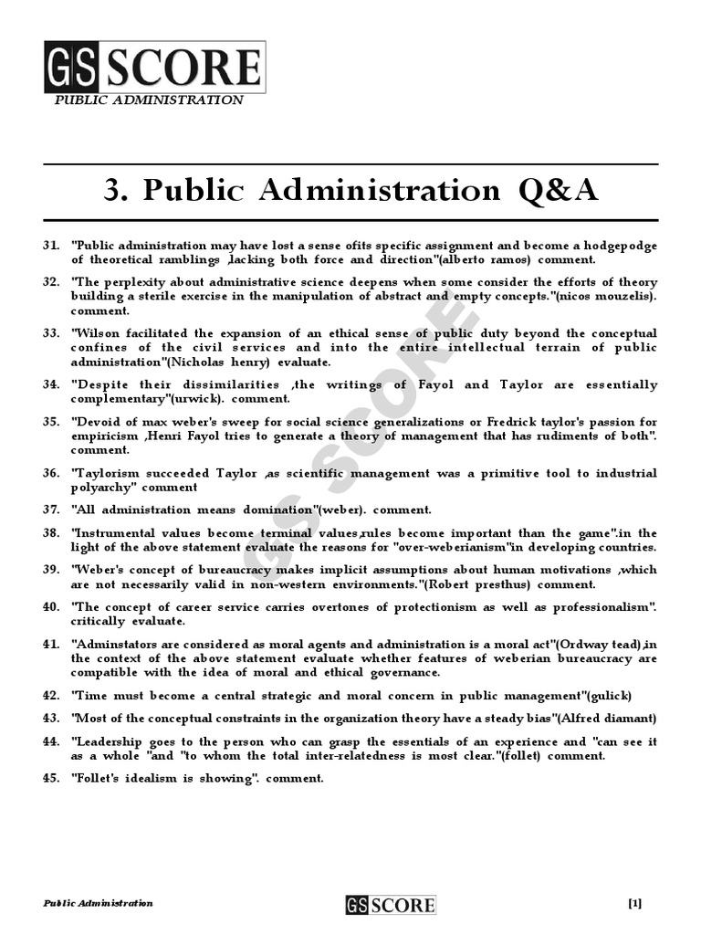 Q&A Test-3 | PDF | Max Weber | Academic Discipline Interactions