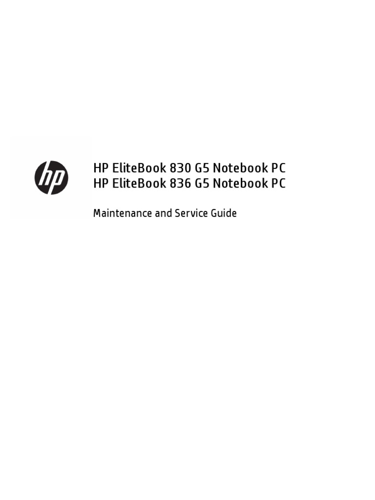 HP Elitebook Maintenance | PDF | Usb | Computer Science