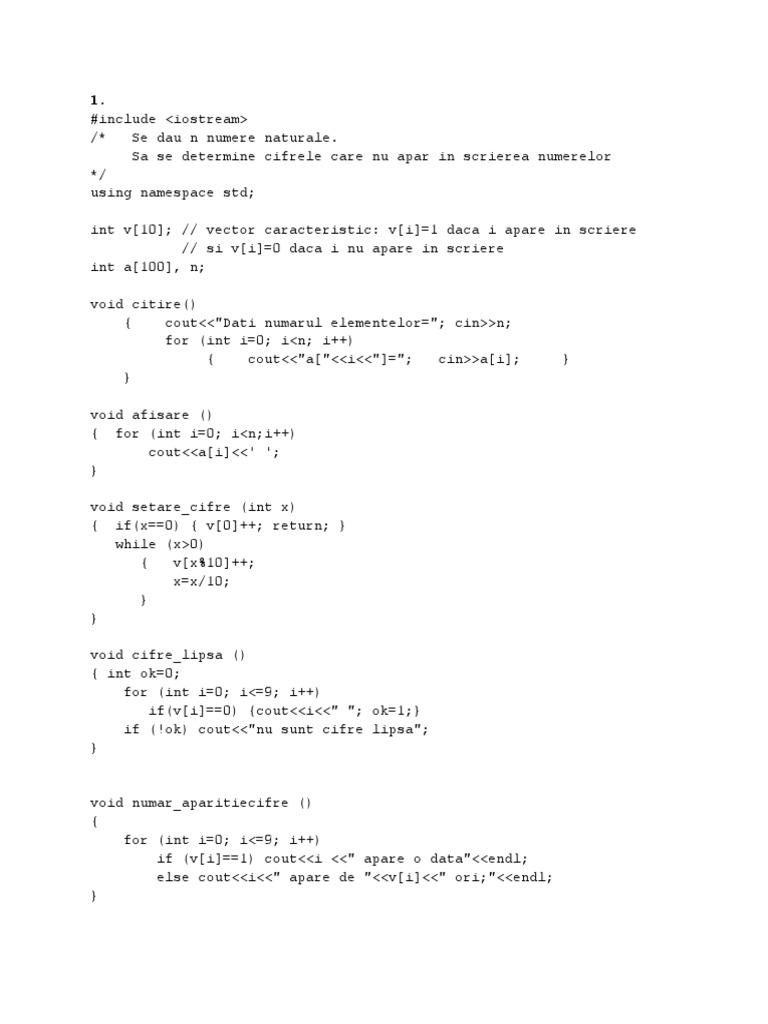 Programe Incepatori C++ | PDF