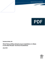Third Party Utility Infrastructure Installation in State Controlled Roads Technical Guidelines