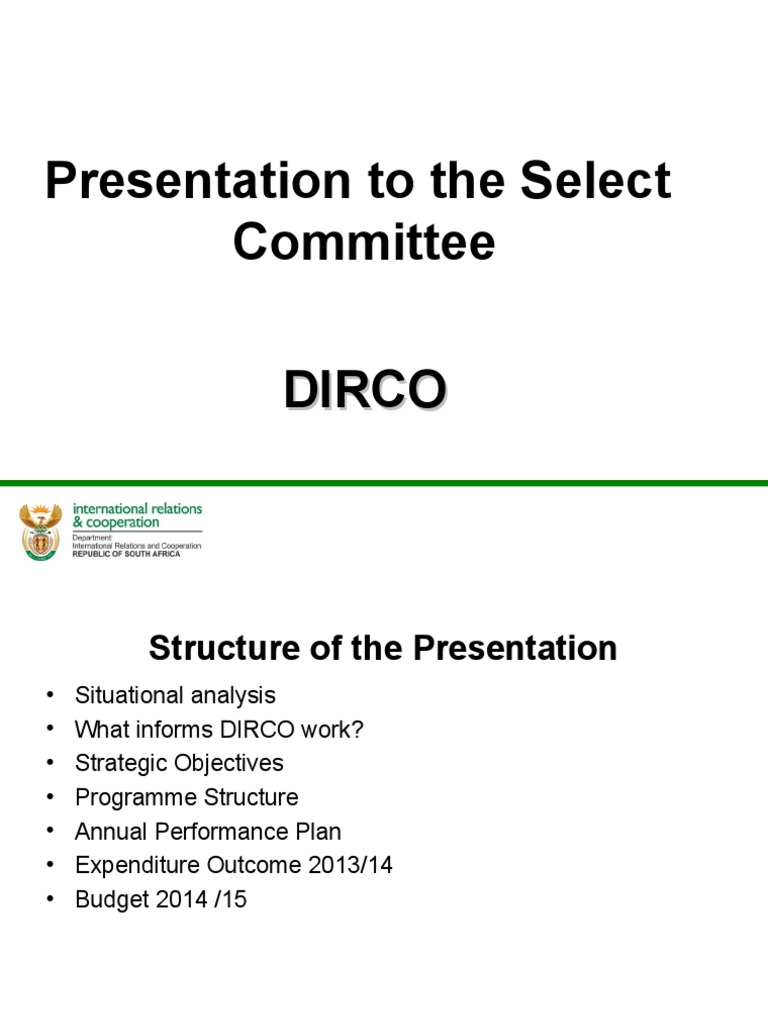DIRCO Strategic Objectives and Analysis | PDF | Multilateralism | New ...
