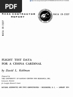 Flight Test Data For A Cessna Cardinal: by David L. Kohlman