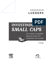 ANDERSON LUEDERS INVESTINDO EM SMALL CAPS. Um Roteiro Completo para Se Tornar Um Investidor de Sucesso. 12 Tiragem