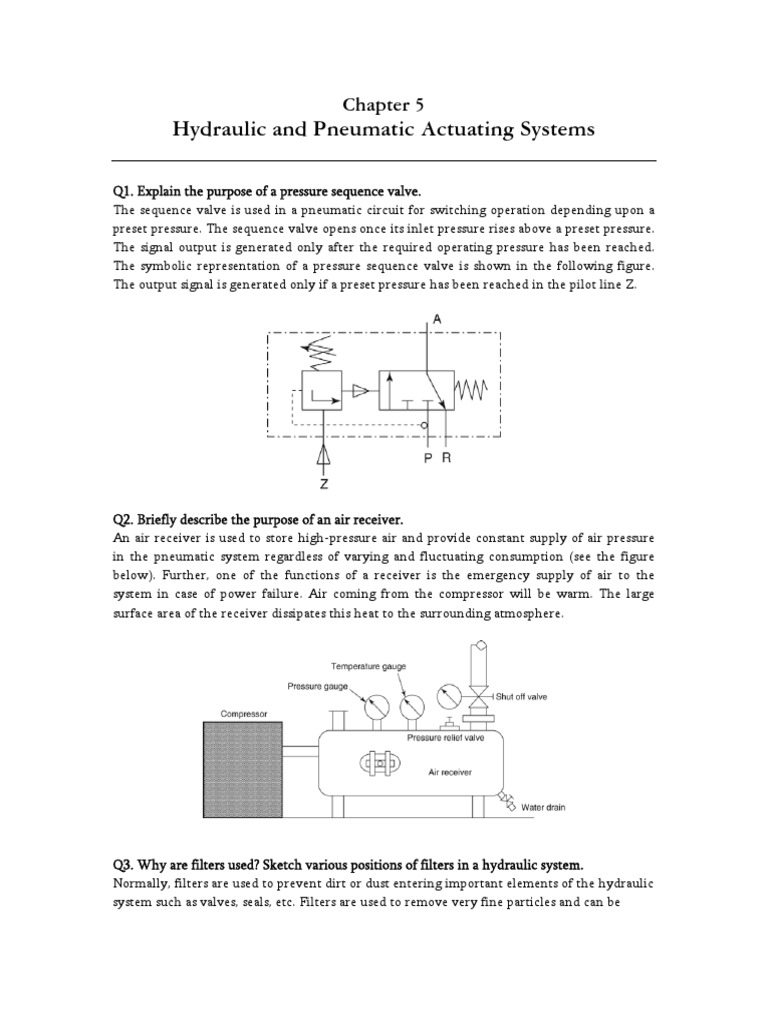 Hydraulic and Pneumatic Actuating Systems | PDF | Valve | Pump
