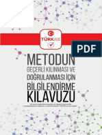 Metodun Geçerli̇ Kilinmasi Ve Dogrulanmasi Icin Bilgilendirme Kilavuzu 20052019