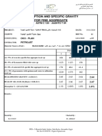 Absorption and Specific Gravity For Fine Aggregate: Astm C 128 - Aashto T 84