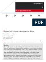 Nobel Prize 2013 - Chemestry - Membrane Fusion - Grappling With SNARE and SM Proteins - Science