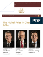 The Nobel Prize in Chemistry 2016