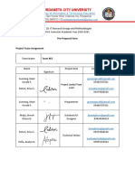 Urdaneta City University: Pre-Proposal Form