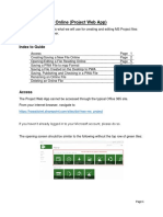 Using MS Project Online Handout