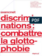 Petite Encyclopédie Critique - Philippe Blanchet Discriminations - Combattre La Glottophobie Textuel