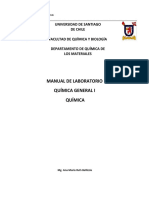 Manual Laboratorio Química General I QUÍMICA Primer Semestre 2019