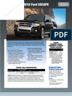 2010 Ford ESCAPE: Escape Standard Towing Equipment & Trailer Towing Packages