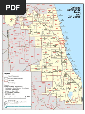 chicago zip code map pdf