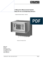 Instruction Manual For Measurement System Nivusonic Clamp On Incl. Accompanying Sensors