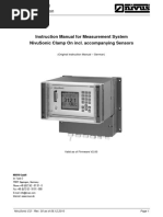 Instruction Manual For Measurement System Nivusonic Clamp On Incl. Accompanying Sensors