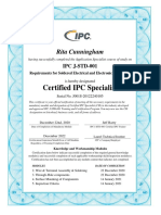 Certificate of Completion j-std-001 Cis Certification Custom