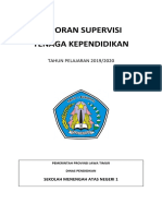 Laporan Supervisi Tenaga Kependidikan: TAHUN PELAJARAN 2019/2020