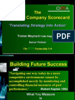 Balanced Company Scorecard Balanced Company Scorecard