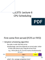 CSL373: Lecture 6 CPU Scheduling
